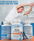 Bone Strength - Calcium Magnesium for Bone Health- Calcium Citrate with Vitamin D3 for Bone Density- Calcium Supplement for Women-High Absorption Calcium 1000mg- 90 Tablets Made USA by Amate Life