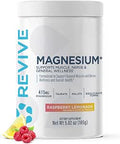 Revive Md Magnesium Powder Supplement Magnesium Carbonate and Taurate Powder Drink Supports Healthy Bones Muscles and Nerves VeganFriendly GlutenFree and SoyFree (Raspberry Lemonade 30 Servings)