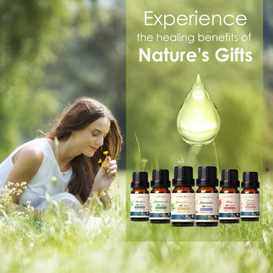 Floral Essential Oils Set, ARVIDSSON Pure Floral Collection with Lavender, Rose, Ylang Ylang, Cherry Blossom, Chamomile, Gardenia Essential Oils For Diffusers, Aromatherapy, Massage, 6x10ML