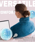 Heating Pad For Neck And Shoulder, 2Lb Weighted Neck Heating Pad For Pain Relief, Valentines Day Birthday Christmas Gifts For Women Men Mom Dad, Mothers Day Gifts, 6 Heat Settings Auto-Off Home Office