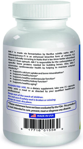 Best Naturals MK-7 100 mcg 60 Vcaps