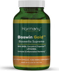 Harmony Nutraceuticals Harmony Nutraceuticals Boswin Gold Liposomal - Highest Potency Maximum Bioactivity Dr. Gumman'S Clinical Grade Synergized With Turmeric & Triperine