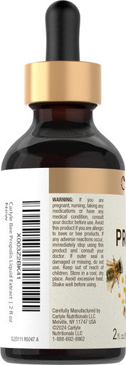 Carlyle Bee Propolis Tincture Drops | 2 Fl Oz | Liquid Extract | Non-GMO Gluten Supplement