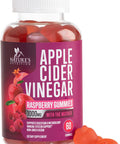 Apple Cider Vinegar Gummy Vitamins for Weight Loss & Cleanse 1000mg - Gelatin-Free, Vegan, Non-GMO, Made with Beet Root & Essential Vitamin B12 for Energy - Apple Raspberry Flavor - 60 Gummies