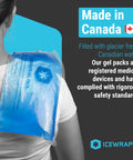 Icewraps Extra Large 6 X12 Reusable Gel Ice Packs And Reusable Ice Pack With Soft Fabric Cover Bundles - Hot And Cold Pack For Pain Relief