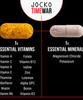 Jocko Fuel Time War Multivitamin - Healthy Aging Supplement For Heart, Bone, & Eye Health, Essential Vitamins And Minerals, Supports Stress Relief And Energy Levels - 30 Day Supply