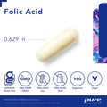 Pure Encapsulations Folic Acid Hypoallergenic Dietary Supplement 60 Capsules