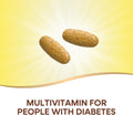 NatureS Way Completia Diabetic Multivitamin Provides Essential Nutrients With Alpha Lipoic Acid Cinnamon Fenugreek Taurine Lutein High Potency BVitamins 60 Tablets (Packaging May Vary)