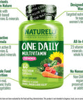 Naturelo One Daily Multivitamin For Women - Energy Support - Whole Food Supplement To Nourish Hair, Skin, Nails - Non-Gmo - No Soy - Gluten - 60 Capsules - 2 Month Supply