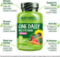 Naturelo One Daily Multivitamin For Women - Energy Support - Whole Food Supplement To Nourish Hair, Skin, Nails - Non-Gmo - No Soy - Gluten - 60 Capsules - 2 Month Supply