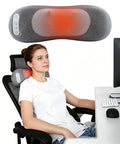 Mustools 2-In-1 Neck & Lumbar Massager Pillow With Heat For Office Chair 3D Rotating Massage Nodes Memory Foam Back Support For Posture Correction Pain Relief & Relaxation At Home Office Travel