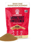 Lakanto Golden Monk Fruit Sweetener with Erythritol, Raw Cane, 5 lb | Raw Cane Sugar Substitute for Coffee, Tea, Baking, Smoothie, Sauce, Marinade, Zero Calorie, Keto, Zero Net Carbs