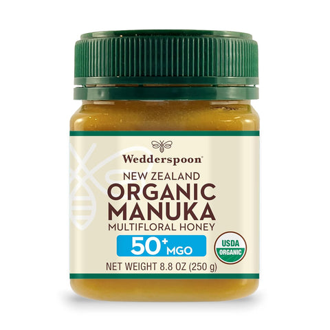 Wedderspoon Raw MÃƒâ€žÃ‚Ânuka Honey 150+ MGO, 8.8 Oz, Unpasteurized New Zealand Honey, Non-GMO, BPA-Free Jar, Superfood & Natural Wellness Support