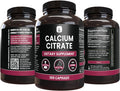 PURE ORIGINAL INGREDIENTS Calcium Citrate (365 Capsules), No Magnesium Or Rice Fillers, Always Pure, Lab Verified