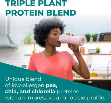 Chocolate Plant-Based All-In-One Shake - Reignite Wellness By Jj Virgin - Plant Protein Powder, Vitamins, Minerals, Greens & Aminos - 22G Of Chia, Chlorella & Pea Protein Shake (30 Servings, 3.11 Lbs)