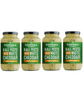 Sonoma Gourmet Rich & Creamy Kale Pesto with White Cheddar Pasta Sauce | Gluten-Free | Made With Garden Fresh Kale & Sharp White Cheddar (25 Ounce Jar (Pack of 4))