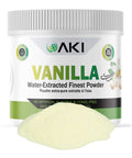 AKI Vanilla Water Extracted Powder From Authentic Beans for Flavoring, Cooking, Baking & Smoothies - Sugar Free & Alcohol Free - Added 2% Monk Fruit Sweetener - Non-GMO & Vegan (2.11oz/60g)