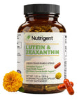 Nutrigent Lutein 20 Mg With Zeaxanthin Liquid Filled Organic Capsules Eye Health Supplements Support Vision Health Gluten Free Soy Free (60Ct)