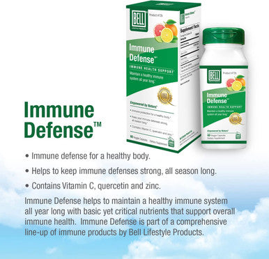 Bell Immune Defense Immune Support Supplement A Natural Herbal Supplement To Protect Boost The Immune System Unique Blend Of Vitamin C Zinc And Quercetin Sold Directly By The Manufacturer