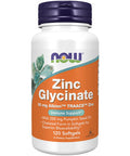 Now Foods Zinc Glycinate 30mg 120 Softgels
