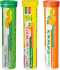 T&D German Immun Boost Package 60 Servings - Vegan, Zero Sugar - Drink Effervescent Tablets - Vitamin C, Zinc, Multivitamin Pharma - Made In Germany