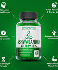 Atlantis Nutrition Ashwagandha Gummies - 1500 Mg Per Serving - Promotes Calmness, Improves Mood, Boosts Energy Levels & Strengthens Immune System - Formulated With Vitamin D & Zinc - Vegan Ashwagandha Gummies 60 Count