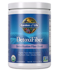 Garden of Life Organic Unflavored Fiber Powder Detox Blend With Chia Alfalfa & Barley For Herbal Cleanse Gut Health Support - Detoxifiber - Non-Gmo Gluten-Free Psyllium Free Vegan 30 Servings