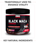 Force Factor Black Maca Gummies, Black Maca Root to Enhance Vitality in Men & Women, Increase Energy & Strength, with BioPerine for Superior Absorption, Delicious Passion Berry Flavor, 60 Gummies