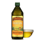 Pompeian Rich Taste Olive Oil, High Heat Cooking, Baking & Sauteing, High Smoke Point, 48 Fl Oz