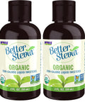 NOW Foods BetterStevia Organic Zero-Calorie Liquid Sweetener, Keto Friendly, Suitable for Diabetics, No Erythritol, 8-Ounce