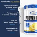 Proven EAAs with 9 Essential Amino Acids, Lemon Ice, 30 Servings