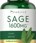 Carlyle Sage Supplement 1600mg | 180 Capsules | High Potency | Non-GMO, Gluten Free