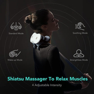 Skg Shiatsu Neck Massager For Pain Relief Deep Tissue,Christmas Gifts For Men Women Dad Mom Neck And Shoulder Massager 4D Electric Kneading Massager With Heating H7