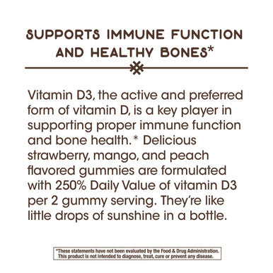 Nature'S Way Immune Gummies Bundle, Zinc Gummies, Vitamin D3 Gummies, Immune Support, Delicious Berry And Fruit Flavors, 120 Gummies Per Bottle