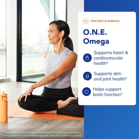 Pure Encapsulations O.N.E. Omega - Fish Oil Supplement For Heart Health Joints Skin Eyes And Cognition - Fish Oil Concentrate With Epa And Dha 60 Softgel Capsules