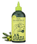 Graza Sizzle Extra Virgin Olive Oil, Cooking Oil - High Polyphenol Peak Harvest EVOO Cooking Oil in a Squeeze Bottle - Single Origin Olive Oils from Spain - 25.3 Fl Oz (750ml)