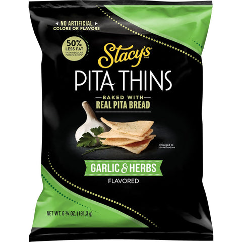 Stacy's Pita Thins Sea Salt No Artificial Colors or Flavors 6.75oz Bag