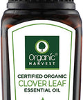 Clover Leaf Essential Oil USDA, OneCert, Certified Organic, 100% Pure, Undiluted, Therapeutic Grade, Excellent for Aromatherapy, 1/3 fl. Oz / 10 ml Organic Harvest