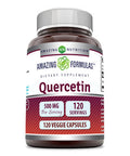 Amazing Formulas Quercetin 500Mg 120 Veggie Capsules Supplement - Non-Gmo - Gluten Free - Supports Overall Health & Well Being
