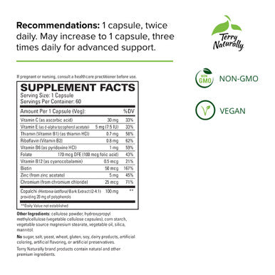 Terry ly Sucontral D - 60 Capsules, Pack of 2 - 100 mg Hintonia Latiflora - Supports Carbohydrate Metabolism - Non-GMO, - 120 Total Servings
