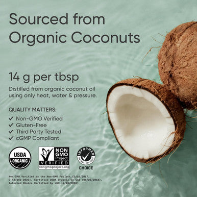 Sports Research Organic Mct Oil - Keto & Vegan Mcts C8, C10, C12 From Coconuts - Fatty Acid Brain & Body Fuel, Flavorless, Non-Gmo & Gluten - Perfect In Coffee, Tea & Protein Shakes - 16 Oz
