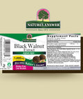 Nature'S Answer Black Walnut with Organic Alcohol 1000mg 1oz Extract | Promotes Overall Well-Being | Cardiovascular Support | Gluten- Non-GMO Vegan | Single Count