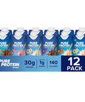 Pure Protein Vanilla Protein Shake, 30g Complete Protein, 12 Ct | Ready to Drink and Keto-Friendly, Vitamins A, C, D, and E plus Zinc to Support Immune Health, 11oz Bottles