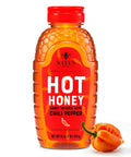 Nate's Hot Honey - 100% Pure Honey Infused with Habanero Chili Pepper Flakes, Award-winning Taste - 16 oz Squeeze Bottle