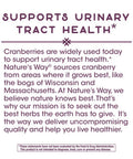 Nature's Way Premium Potency Standardized Cranberry 90% Fruit Solids, 400 mg per serving, 120 VCaps