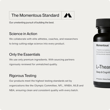 Momentous L-Theanine Supplement - 200Mg Capsules To Promote Relaxation And Focus - Nsf Certified, Gmo-Free, Gluten Free, 60 Servings