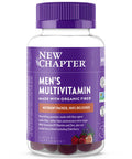 New Chapter Men s Multivitamin Gummies, 66% Less Sugar, Men s Gummy Vitamins with Vitamin C, D3 & Zinc, Non-GMO, Gluten Free, Berry-Citrus, 75ct