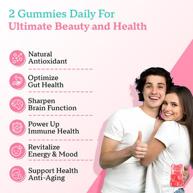 2 Pack Collagen Gummies For Women Men, Sugar Protein Collagen Gummies, 2500Mg Hydrolyzed Collagen Peptide Type I Ii Iii V X With Biotin Vitamin C A B D E For Skin Hair Nails Joint Muscle