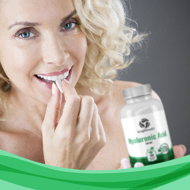 LongLifeNutri Hyaluronic Harmony: 100Mg Ha, 180 Vegetarian Capsules For Optimal Knee & Joint Care, Enhanced Skin Elasticity, And Youthful Glow