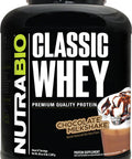 Nutrabio Classic Whey Protein Powder- Full-Spectrum Amino Acid Profile - No Fillers Artificial Colors Preservatives - Low Glycemic Index - Chocolate Milkshake 5 Pounds